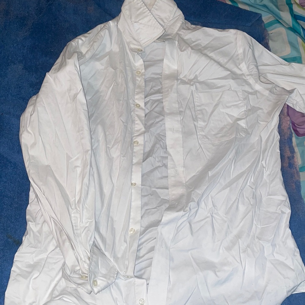 Mens white Croft and barrow dress shirt